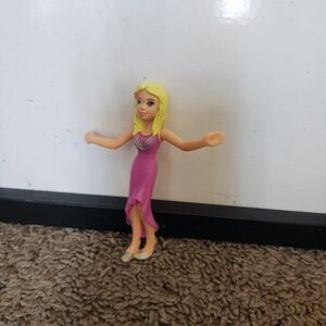 McDonald’s Happy Meal Toy Polly Pocket Yellow Hair and Purple Dress
